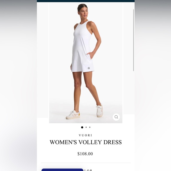Vuori womens volley dress. New with tag. Vuori womens volley dress. New with tag.